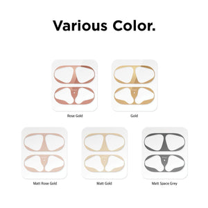 Metal Dust Guard Protective Case Shell Skin Dustproof Stickers For Apple Airpods