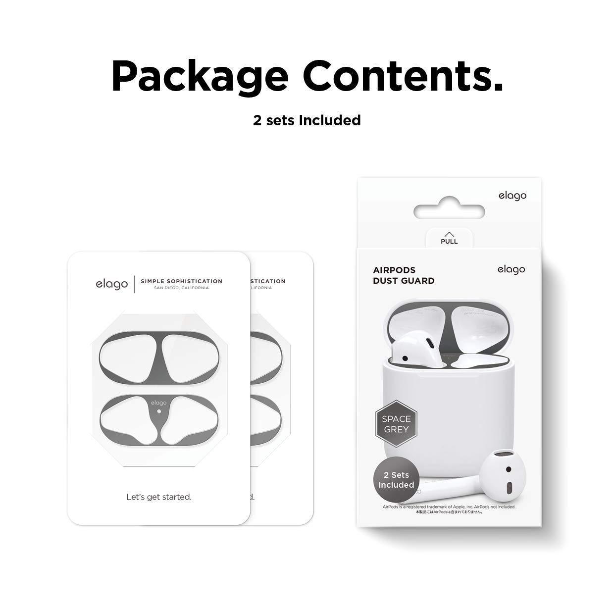 Metal Dust Guard Protective Case Shell Skin Dustproof Stickers For Apple Airpods