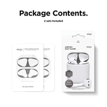 Load image into Gallery viewer, Metal Dust Guard Protective Case Shell Skin Dustproof Stickers For Apple Airpods