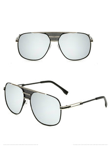 Men's Mirrored Celebrity Sunglasses Metal Frame