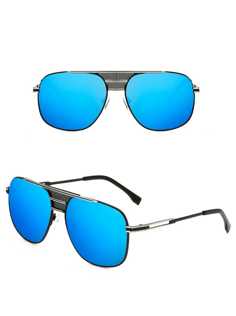 Men's Mirrored Celebrity Sunglasses Metal Frame