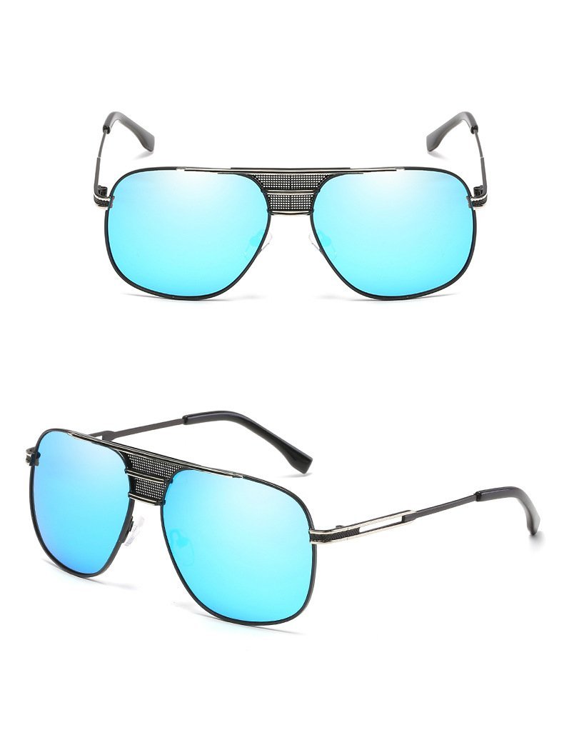 Men's Mirrored Celebrity Sunglasses Metal Frame