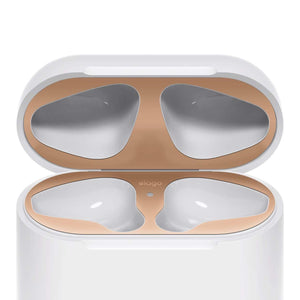 Metal Dust Guard Protective Case Shell Skin Dustproof Stickers For Apple Airpods