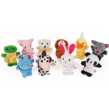 Load image into Gallery viewer, 10PCS Cute Cartoon Biological Animal Finger Puppet Plush Toys